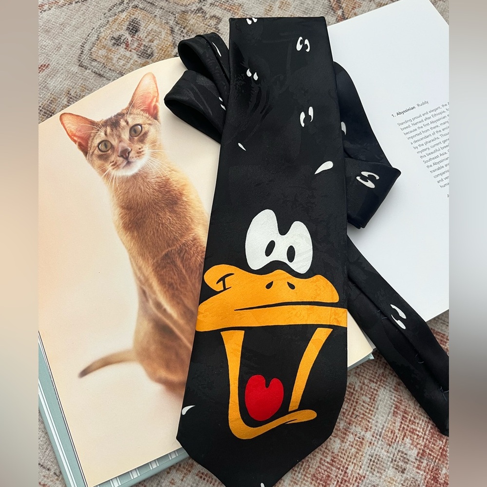 Vintage Looney Tunes Daffy Duck novelty tie